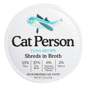 Cat Person Bowl Booster Tuna Shreds in Broth Cups, 2.75 oz (24 Pack)