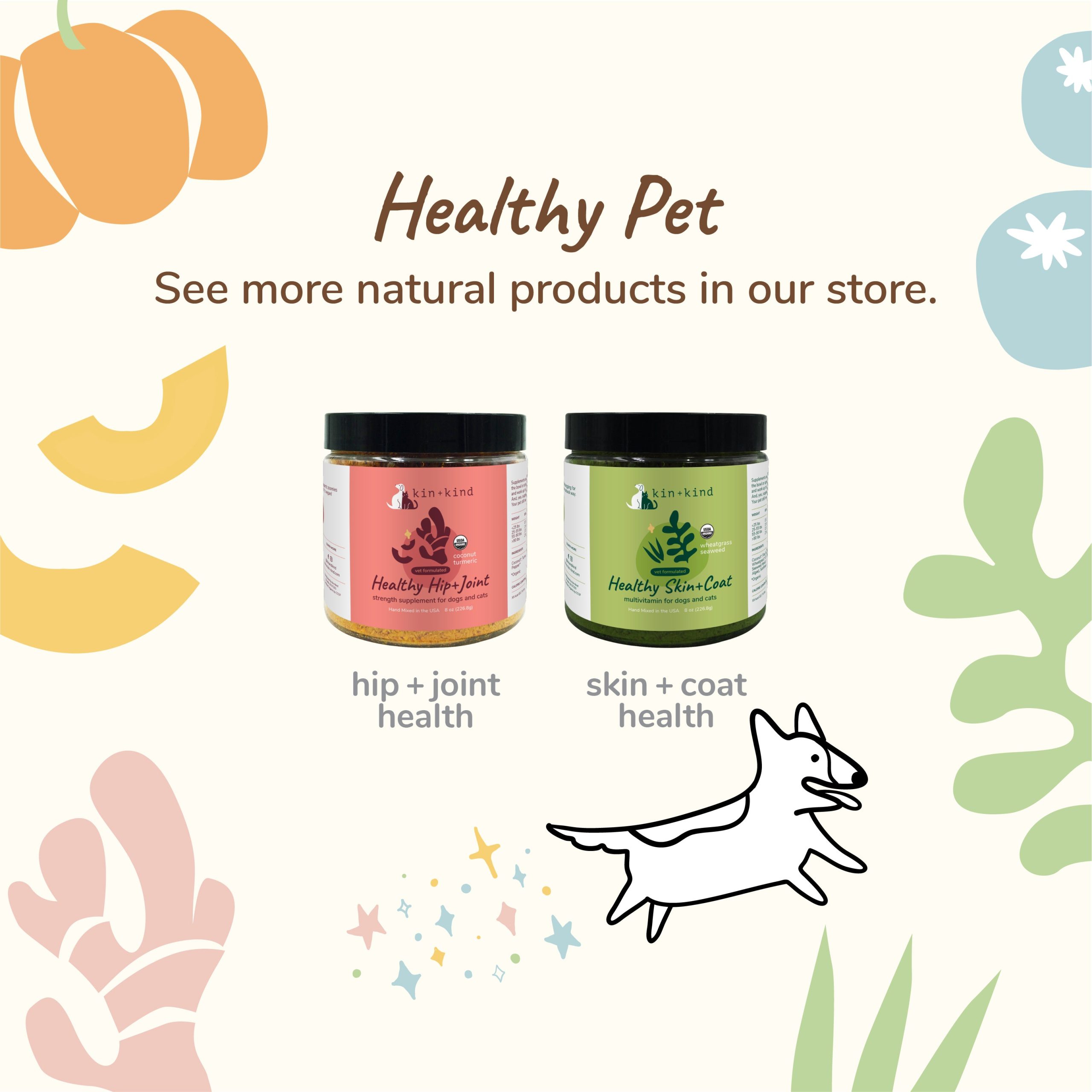 Kin+Kind Dog & Cat 4oz. Healthy Calm Supplement - Image 4