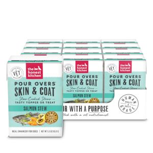 The Honest Kitchen Pour Overs Skin & Coat Salmon, 5.5 oz (Case of 12)