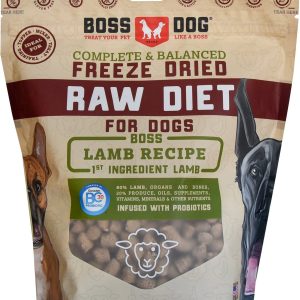 Boss Dog Freeze-Dried Dog Food, Lamb, 12 oz