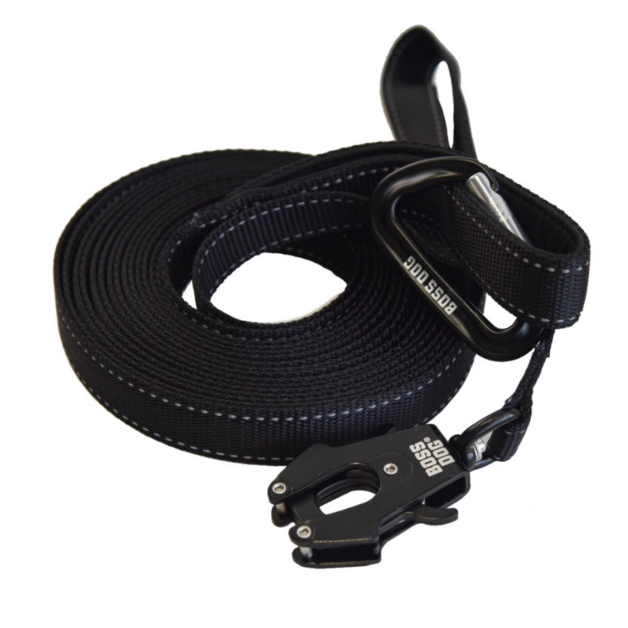 Boss Dog Tactical Nylon Dog Leash Black 20ft