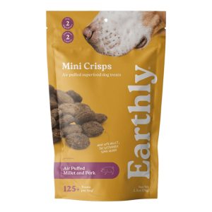Earthly Pet Mini Crisps Millet & Pork Dog Treats, 2.5 oz