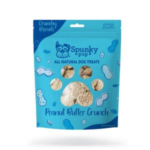 Spunky Pup Crunchy Peanut Butter Dog Biscuits, 10 oz