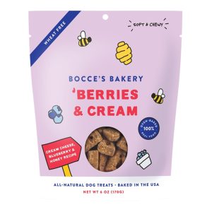 Bocce's Bakery Berries & Cream Dog Treats, 6 oz