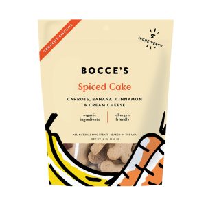 Bocce's Bakery Spiced Cake Biscuits Dog Treats, 12 oz