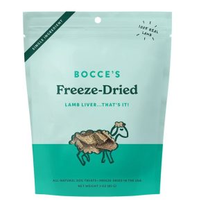 Bocce's Bakery Freeze-Dried Lamb Liver Dog Treats, 3 oz