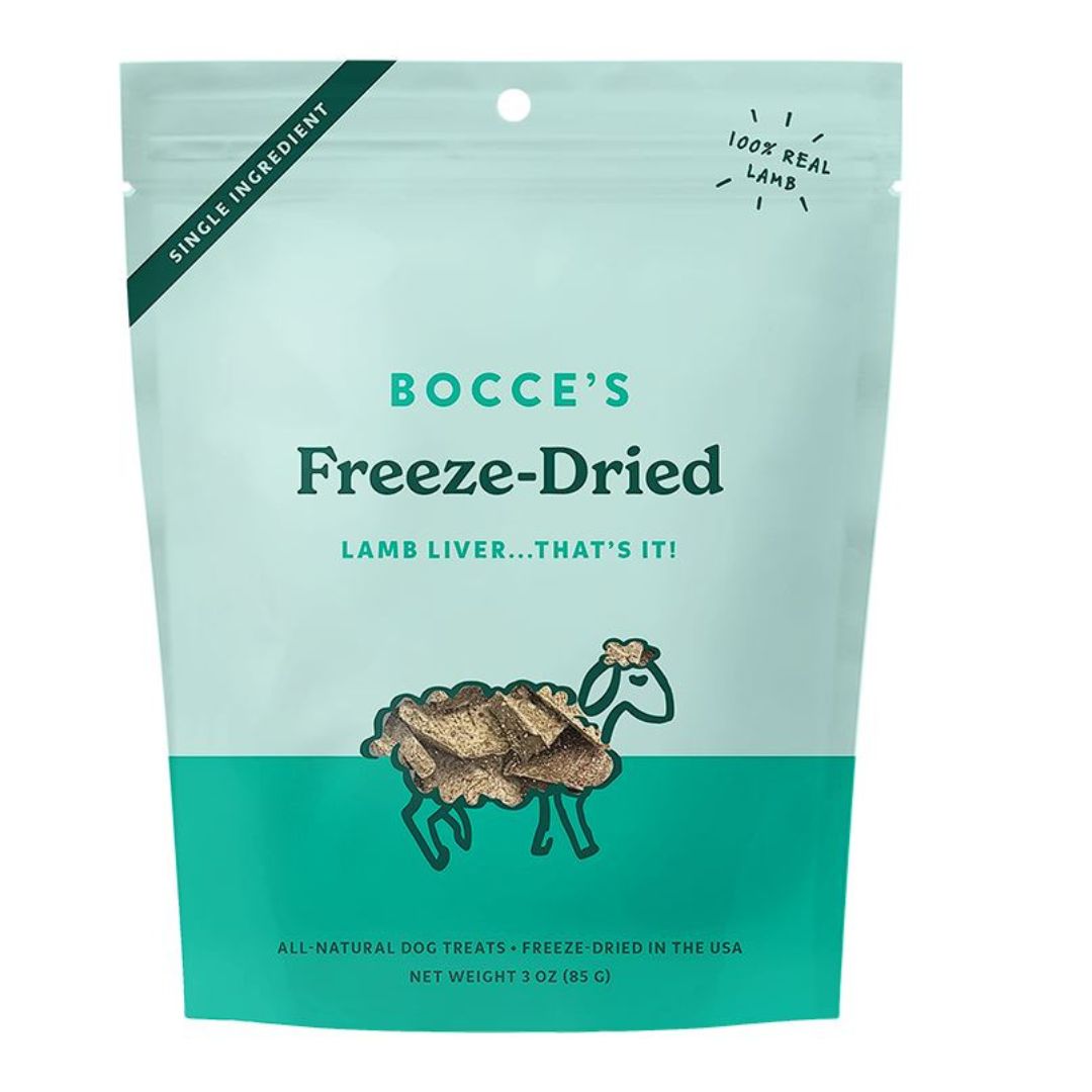 Bocce's Bakery Freeze-Dried Lamb Liver Dog Treats, 3 oz