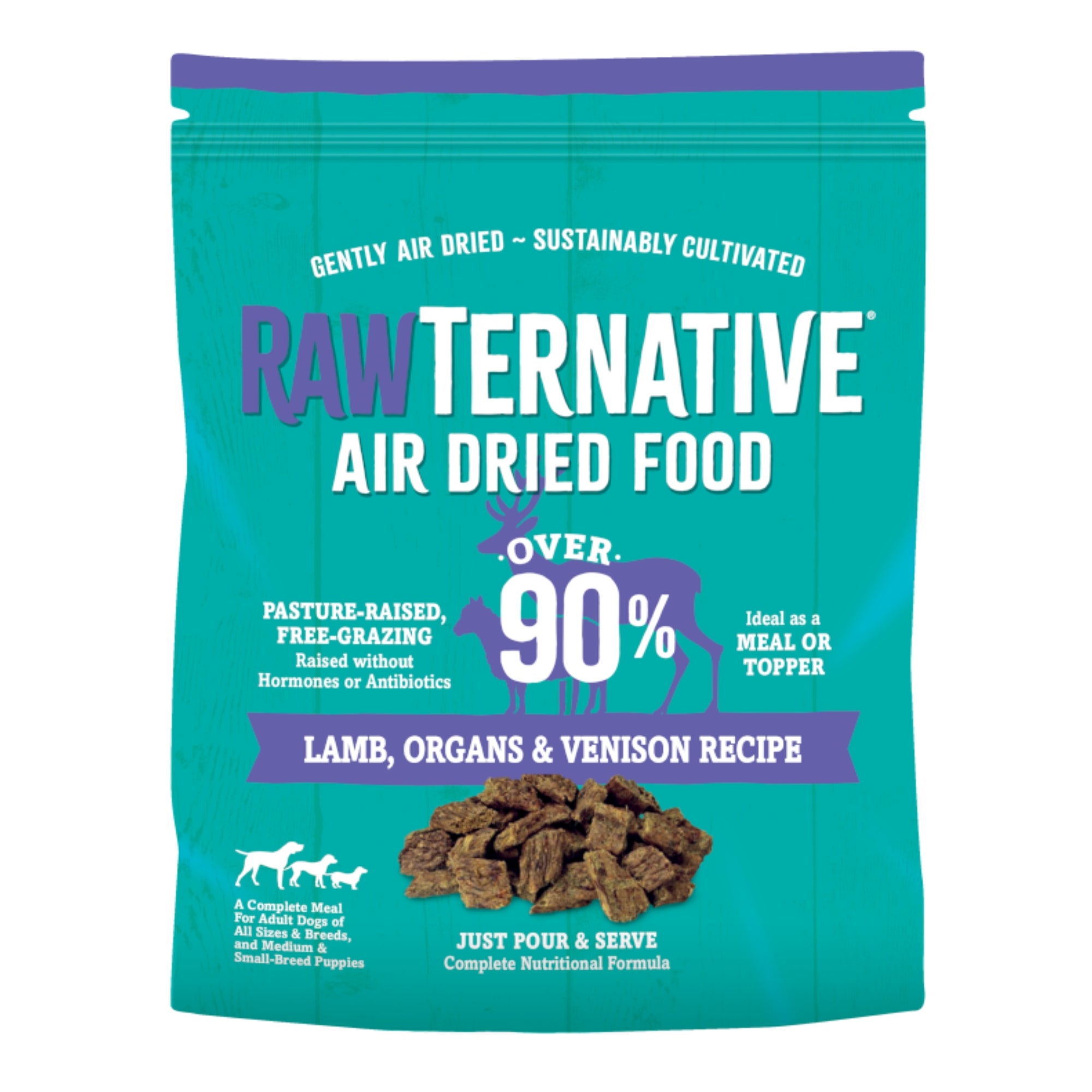 Grandma Mae's RawTernative Air-Dried Dog Food, Lamb, Organs & Venison