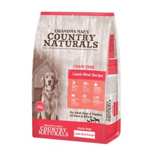 Grandma Mae's Country Naturals Grain-Free LID Lamb Meal Dry Dog Food, 12 lb