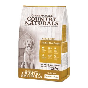 Grandma Mae's Country Naturals Grain-Free LID Turkey Meal Dry Dog Food, 12 lb