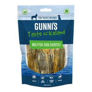 Gunni's Wolffish Skin Shorties Dog Treats, 2.5 oz