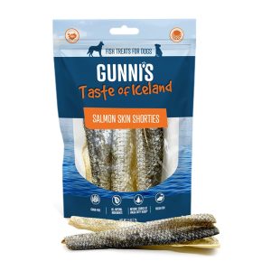 Gunni's Salmon Skin Shorties Dog Treats, 2 oz