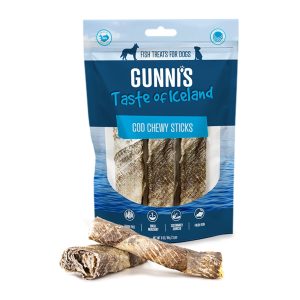 Gunni's Chewy Sticks Cod Skin Dog Treats