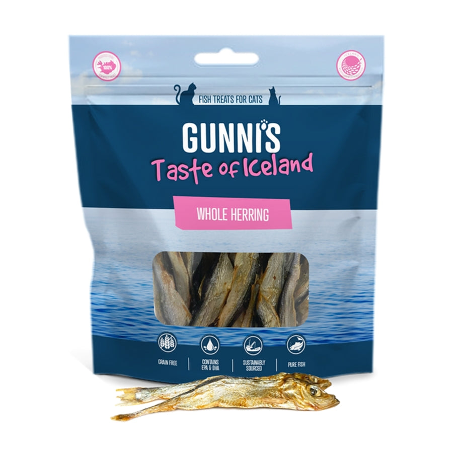 Gunni's Whole Herring Cat Treats, 1.5 oz