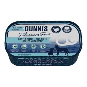 Gunni's Grain-Free Wet Dog Food, Arctic Char & Cod Liver, 4.5 oz (12 Pack)