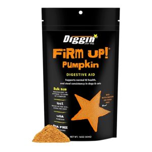 Diggin' Your Dog Firm Up! Pumpkin Bulk Digestive Aid for Dogs & Cats, 16 oz
