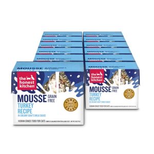 The Honest Kitchen Mousse in Goat's Milk Sauce, Turkey, 2.8 oz (12 Pack)