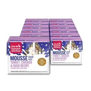 Honest Kitchen Mousse in Goat's Milk Sauce, Turkey & Chicken, 2.8 oz (12 Pack)
