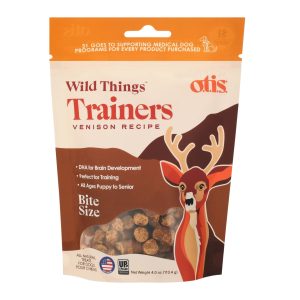 O.T.I.S. Wild Things Trainers Venison Dog Treats, 4 oz