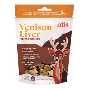 O.T.I.S. Freeze-Dried Venison Liver Dog Treats, 2.3 oz