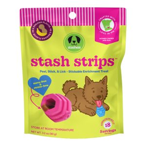 Stashios Dog & Cat Stash Strips Peanut Butter Banana Flavor Stickable