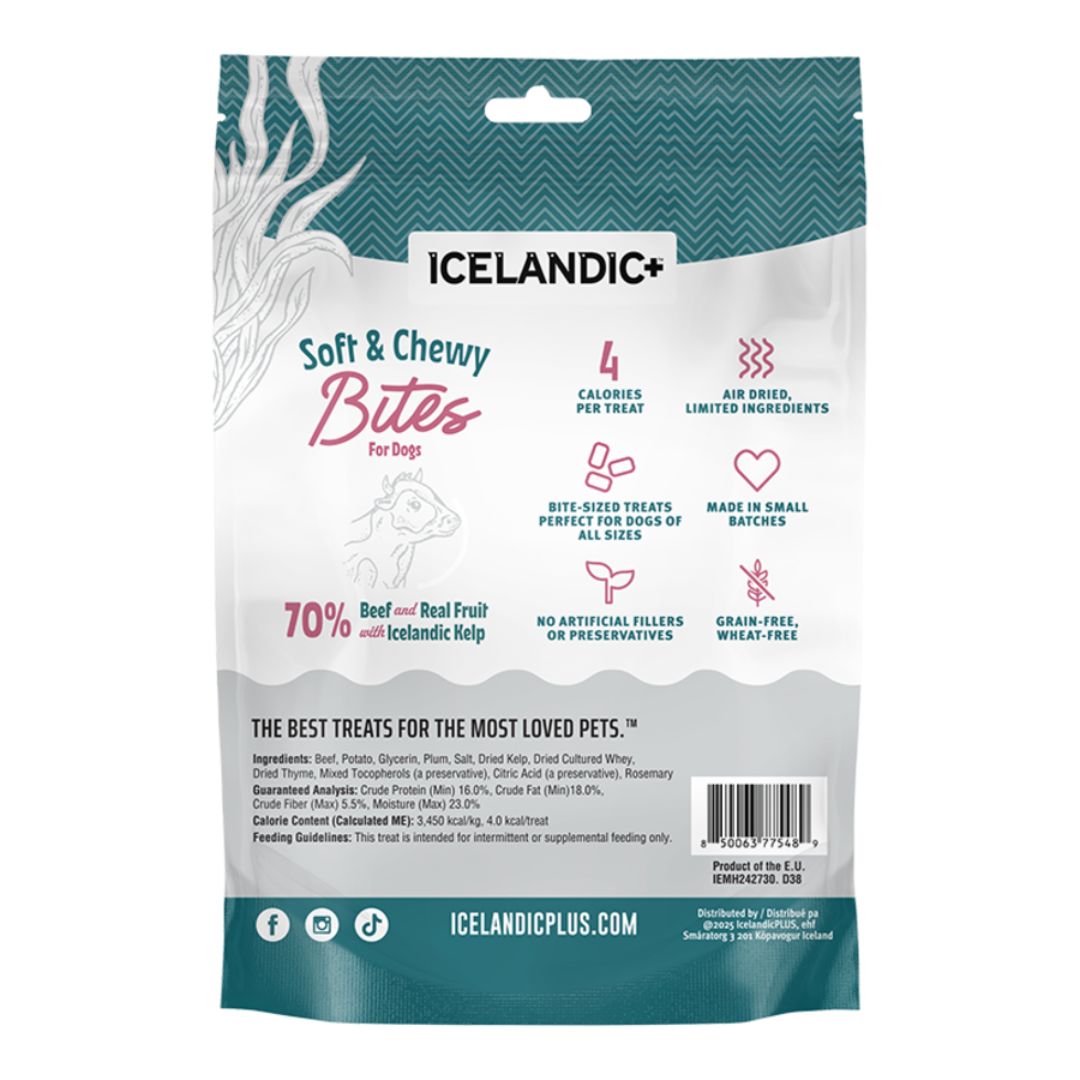 Icelandic+ Soft & Chewy Beef & Plum Dog Bites, 2.82 oz - Image 2