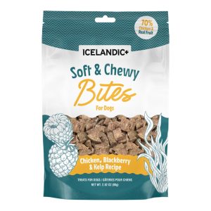 Icelandic+ Soft & Chewy Chicken & Blackberry Dog Bites, 2.82 oz