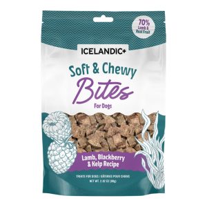 Icelandic+ Soft & Chewy Lamb & Blackberry Dog Bites, 2.82 oz