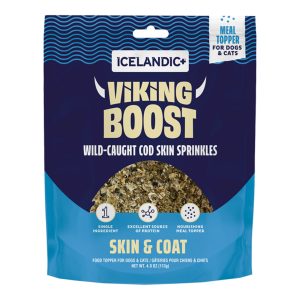Icelandic+ Viking Boost Cod Skin Food Topper for Dogs & Cats, 4 oz