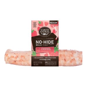Earth Animal No-Hide Strawberries & Cream Rolls Dog Chews