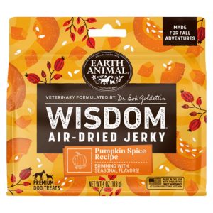 Earth Animal Wisdom Air-Dried Jerky Pumpkin Spice Dog Treats, 4 oz