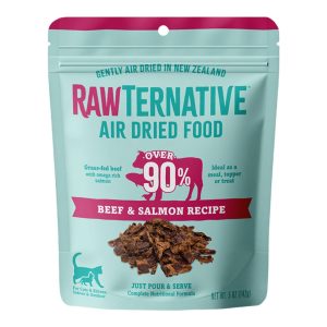 Grandma Mae's RawTernative Air-Dried Cat Food, Beef & Salmon Recipe