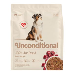 Unconditional Grain-Free 100% Air-Dried Beef Dog Food, 2 lb