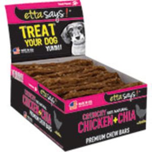 Etta Says! Premium Crunchy Chicken Bars Dog Chews, 12 Count