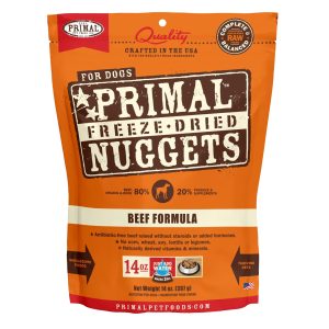 Primal Freeze-Dried Nuggets for Dogs, Beef