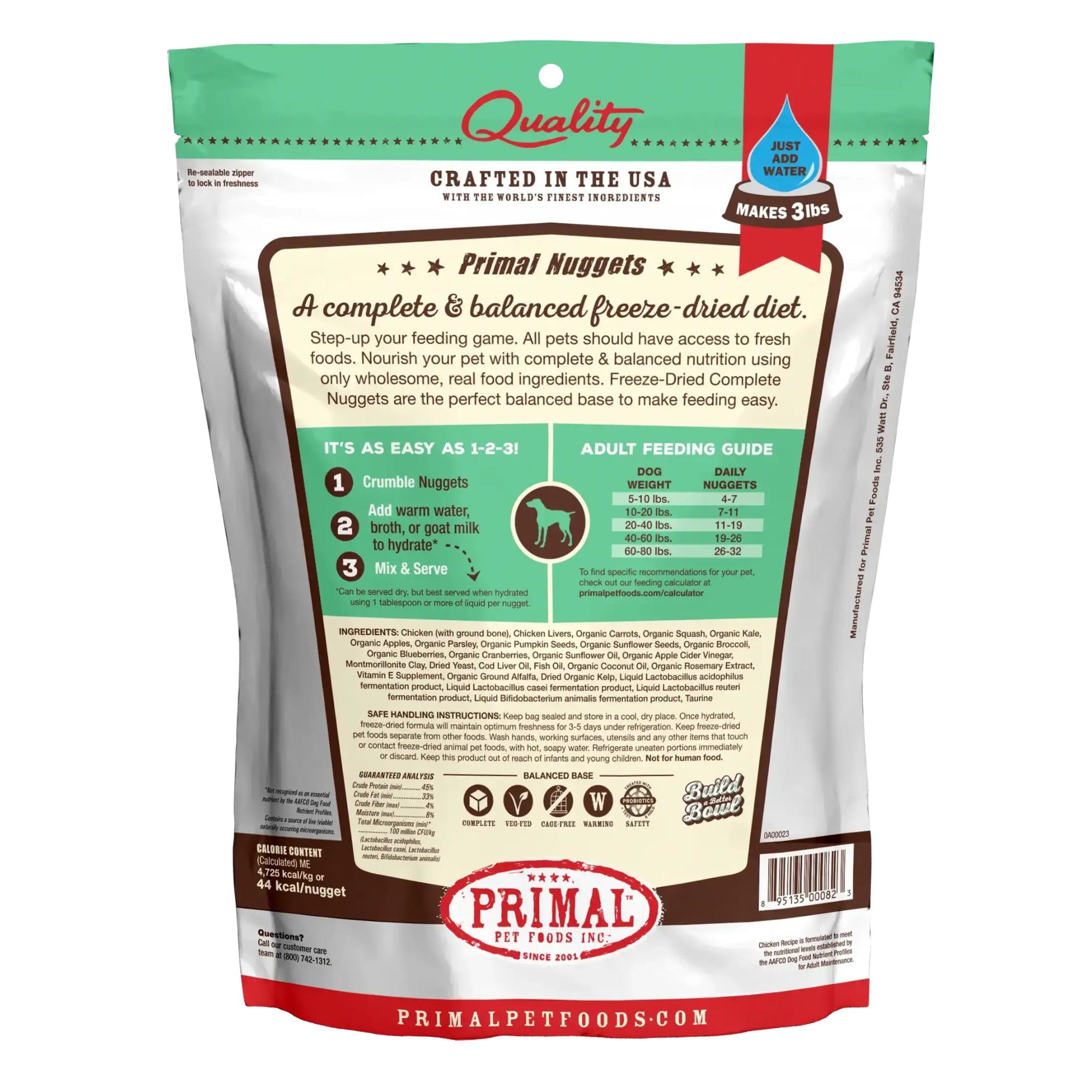 Primal Freeze-Dried Nuggets for Dogs, Chicken - Image 2
