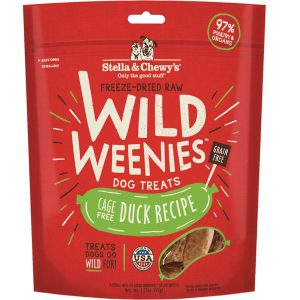 Stella & Chewy's Freeze-Dried Raw Wild Weenies Duck for Dogs, 3.25 oz