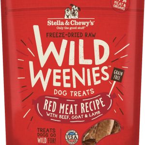 Stella & Chewy's Freeze-Dried Raw Wild Weenies Red Meat for Dogs, 3.25 oz