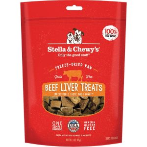 Stella & Chewy's Freeze-Dried Raw Beef Liver Dog Treats, 3 oz