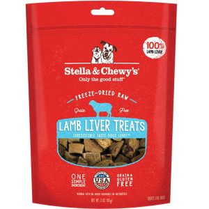 Stella & Chewy's Freeze-Dried Raw Lamb Liver Dog Treats, 3 oz