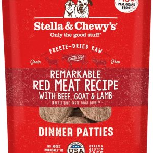Stella & Chewy's Freeze-Dried Raw Red Meat Dinner Patties for Dogs, 14 oz