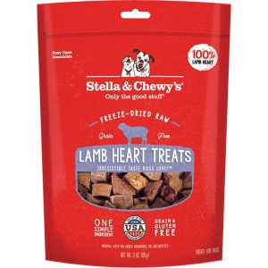 Stella & Chewy's Freeze-Dried Raw Lamb Heart Dog Treats, 3 oz