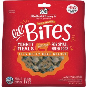 Stella & Chewy's Freeze-Dried Raw Lil' Bites Itty Bitty Beef for Dogs, 7 oz