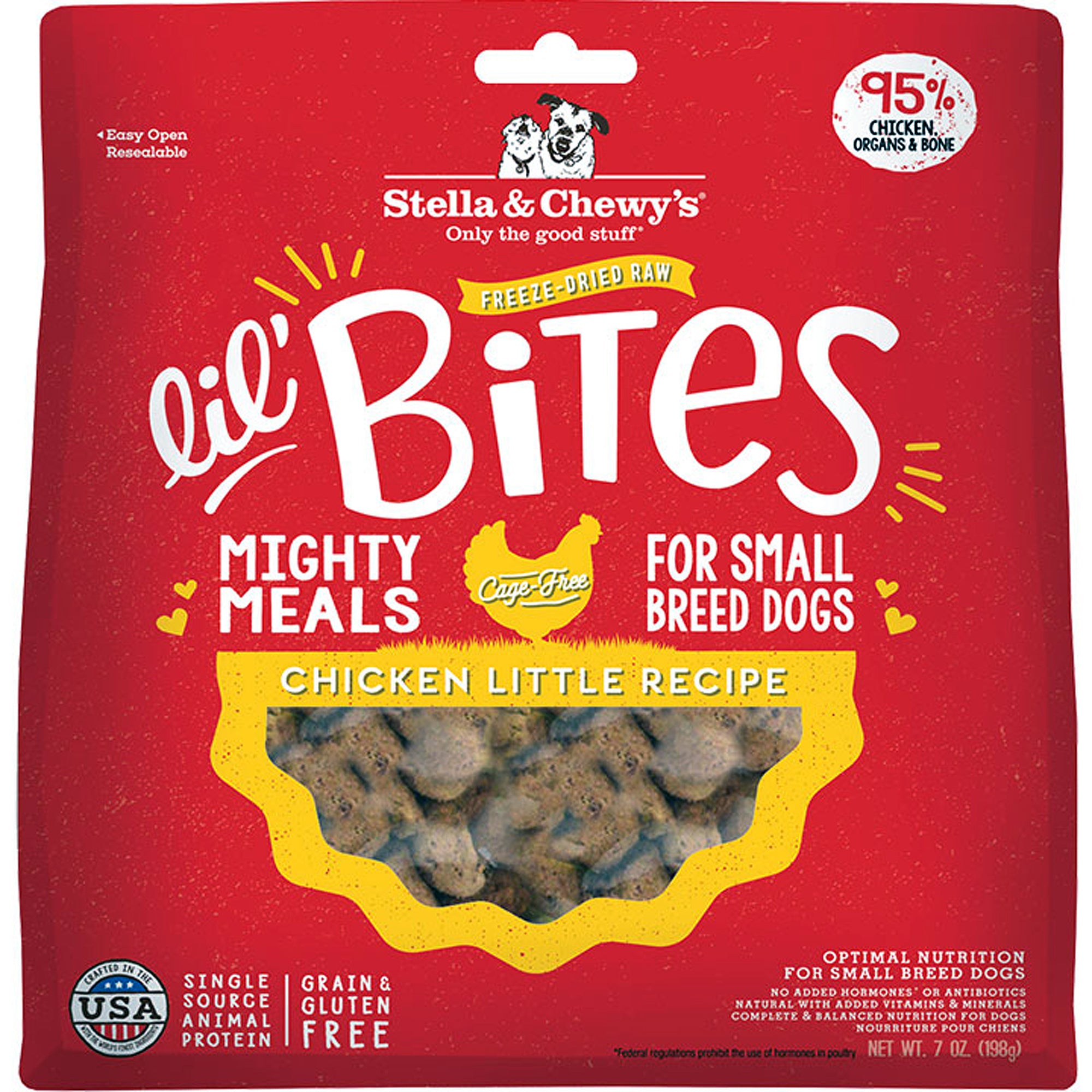 Stella & Chewy's Freeze-Dried Raw Lil' Bites Chicken for Dogs, 7 oz