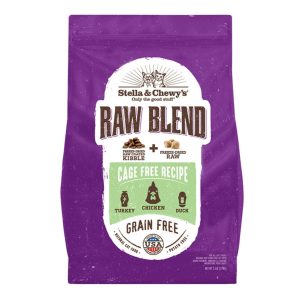 Stella & Chewy's Raw Blend Cage-Free Poultry Recipe Dry Cat Food, 5 lb