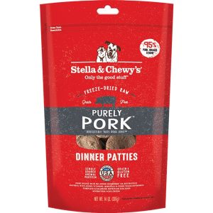 Stella & Chewy's Freeze-Dried Raw Pork Dinner Patties for Dogs, 14 oz