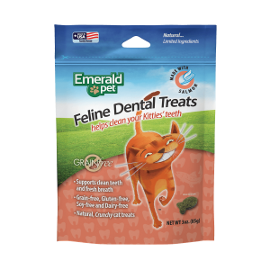 Emerald Pet Feline Dental Cat Treats, Salmon