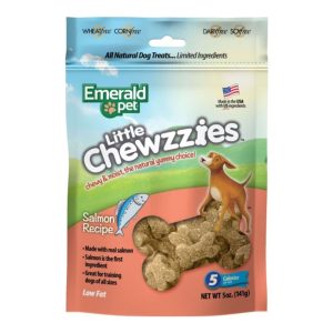Emerald Pet Little Chewzzies Salmon Dog Treats, 5 oz