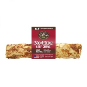 Earth Animal No-Hide Beef Chews, Large Dog Chews, Case of 12