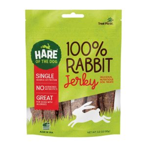 Hare of the Dog 100% Rabbit Jerky Dog Treats, 3.5 oz